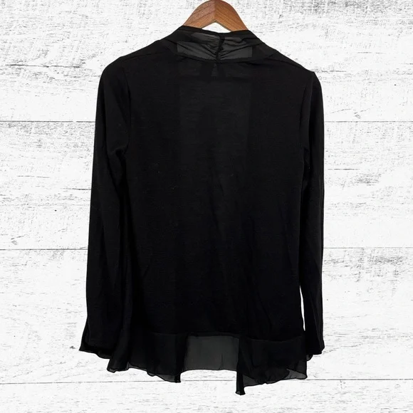 Elegant Black Women's Cardigan - Picture 2 of 4